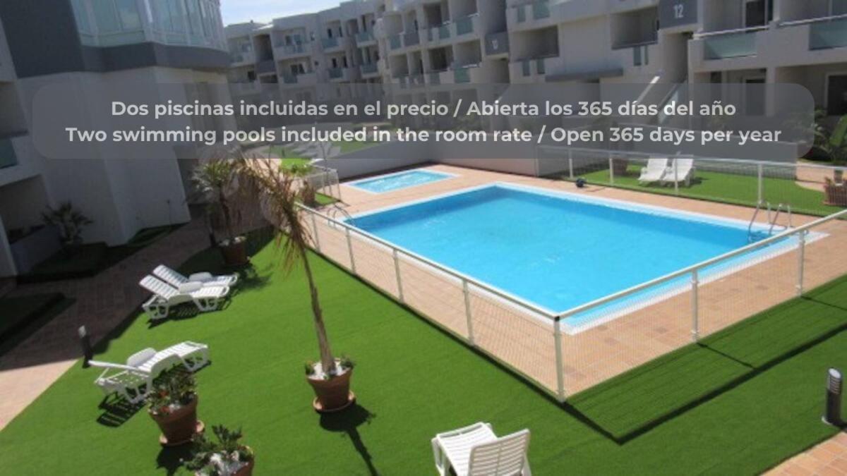 Fresh Lemonade Con Piscina, Ac, Doble Terraza, Cocina Completa Y Parking Lägenhet Corralejo Exteriör bild